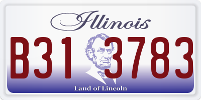 IL license plate B313783