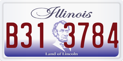 IL license plate B313784