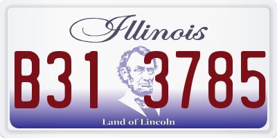 IL license plate B313785