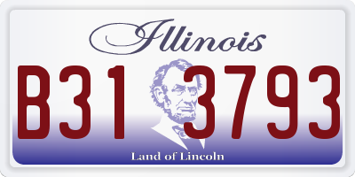 IL license plate B313793