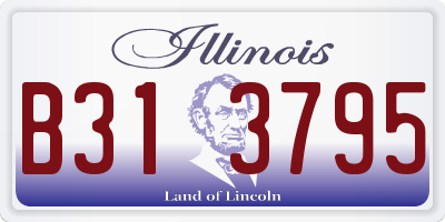 IL license plate B313795