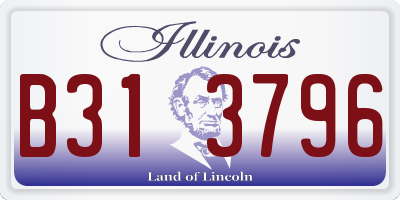 IL license plate B313796