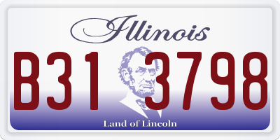 IL license plate B313798