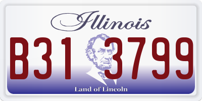 IL license plate B313799