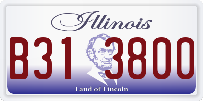 IL license plate B313800