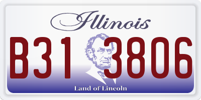 IL license plate B313806