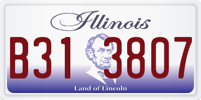 IL license plate B313807