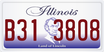 IL license plate B313808