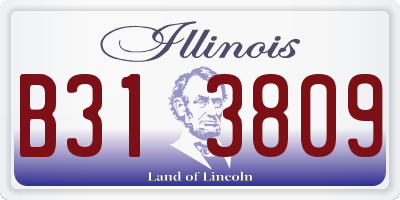 IL license plate B313809
