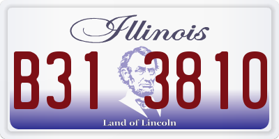 IL license plate B313810