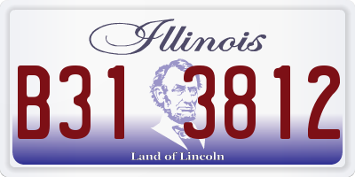 IL license plate B313812