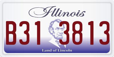 IL license plate B313813