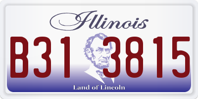 IL license plate B313815