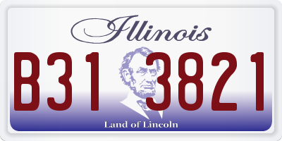 IL license plate B313821