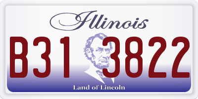 IL license plate B313822