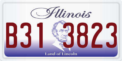 IL license plate B313823