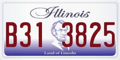 IL license plate B313825