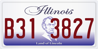 IL license plate B313827