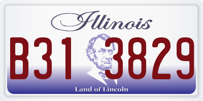 IL license plate B313829