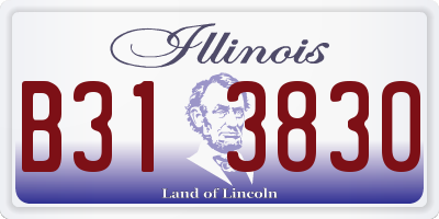 IL license plate B313830