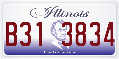 IL license plate B313834