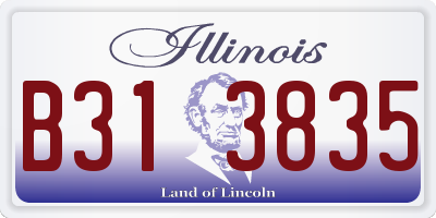 IL license plate B313835