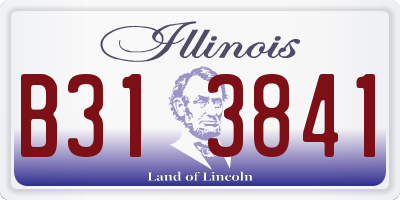 IL license plate B313841