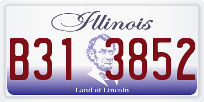 IL license plate B313852