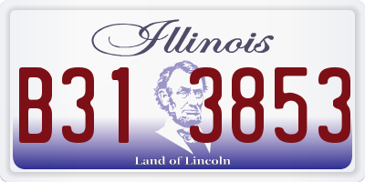 IL license plate B313853