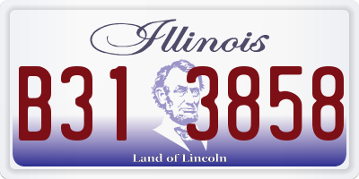 IL license plate B313858