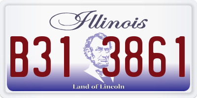 IL license plate B313861