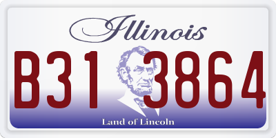 IL license plate B313864