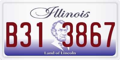 IL license plate B313867