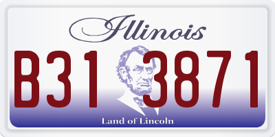 IL license plate B313871