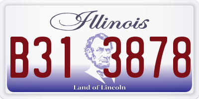 IL license plate B313878