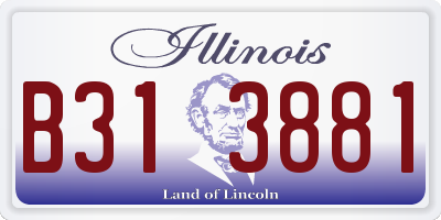 IL license plate B313881