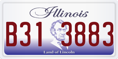 IL license plate B313883
