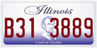 IL license plate B313889