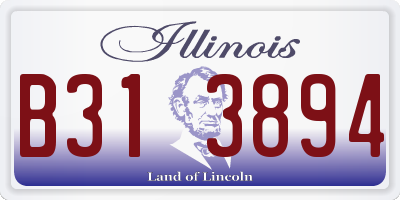 IL license plate B313894