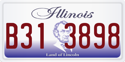 IL license plate B313898