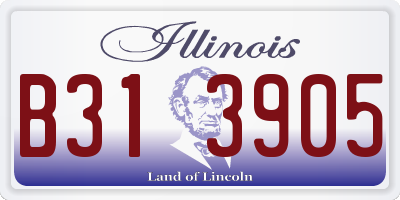 IL license plate B313905