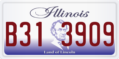 IL license plate B313909