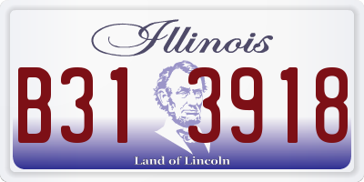 IL license plate B313918