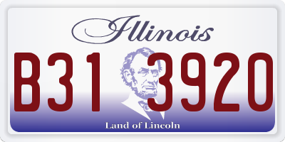 IL license plate B313920