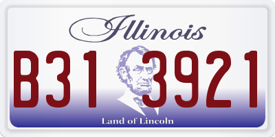 IL license plate B313921