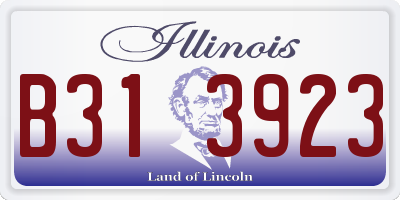 IL license plate B313923