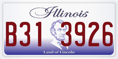 IL license plate B313926