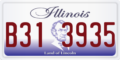 IL license plate B313935