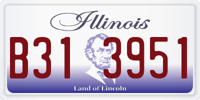 IL license plate B313951