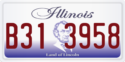 IL license plate B313958